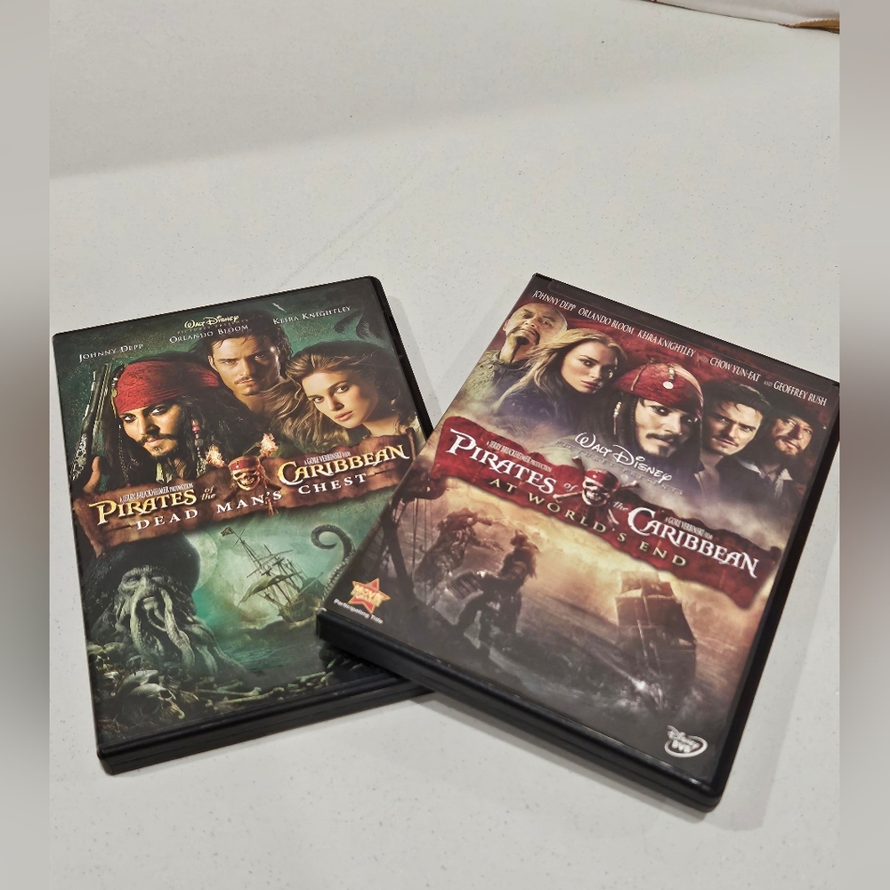 Set of 2 Pirates of the Caribbean DVDs